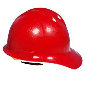 Vintage Bullard Hard Boiled Hard Hat Model 3000 Versalyte w/ Liner RED Safety